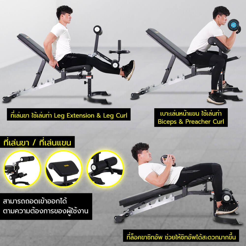 ม้านั่งยกน้ำหนัก POWER REFORM รุ่น POWER IRON